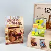 Nuevo set de juguetes creativos hechos a mano con un tendedero para galletas, una pieza de memoria, decoración DIY educativa de mini escena para niños