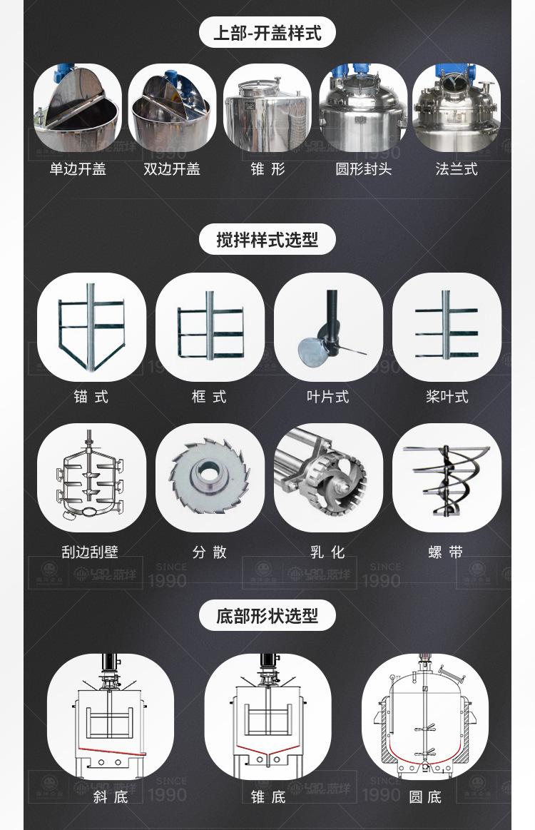 南洋搅拌桶——侧边过滤进料，电加热，