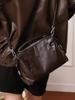Bolso de Mano Tipo Boston de Alta Venta en Comercio Exterior para Mujer 2026 Nuevo Moda Tendencia Cuero Genuino Bolso Cruzado Bolso de Hombro para Mujer