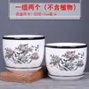 Vaso de Cerâmica Respirável com Design Criativo e Único, Tamanho Grande, Liquidação, com Prato Integrado, Adequado para Uso Doméstico, de Alta Qualidade para Plantas Como Jiboia e Lírio-Aranha