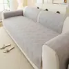 Cojín de sofá de tela cepillada para otoño e invierno, impermeable, engrosado, antideslizante, cojín de asiento simple, tacto de alta gama, toalla de cubierta