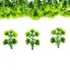 Accesorios para plantas artificiales transfronterizos, agujas de pino de plástico, decoraciones navideñas y esquejes decorativos para manualidades