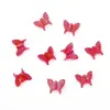 Pendientes colgantes de mariposa iridiscente acrílica de venta caliente transfronteriza, collares de cuentas hechos a mano para bricolaje, accesorios para el cabello
