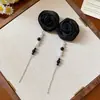 Pendientes de Flor Coloridos con Aguja de Plata Estilo Vacaciones de Verano, Pendientes de Moda de Lujo Ligero de Alta Gama, Accesorios para Orejas de Nicho para Mujeres