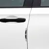 Tira reflectante para parachoques de coche patrón de fibra de carbono tazón de puerta espejo retrovisor de puerta ceja de rueda pegatinas decorativas para parachoques venta al por mayor transfronteriza