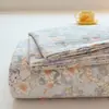 Nuevas Sábanas de Gasa Doble Capa Engrosada Individual Grado A para Maternidad e Infancia Juego de Tres Piezas para Cama Individual de Dormitorio Funda de Almohada