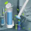 Conjunto de Escova de Vaso Sanitário Descartável para Uso Doméstico, Sem Cantos Mortos, Cabeças de Reposição, Escova de Limpeza para Banheiro, Ferramenta de Limpeza Montada na Parede