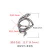 Anillo de plata esterlina S925 con soporte vacío para mujer, diseño de nicho, soporte de anillo de serpiente de alta calidad, personalidad de moda, soporte de anillo retro de lujo ligero