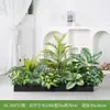 [Série Hc-An7] Caixa de Flores de Planta Verde Simulada Decoração de Sala de Estar Interna Janela de Chão a Teto Paisagismo Fotografia de Casamento Estrada