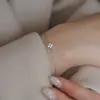 Conjunto de Colar, Brincos, Pulseira e Anel Flor de Lis com Zircônia, Venda Quente Transfronteiriça, Joias Estilo Ins, Corrente de Clavícula de Nicho