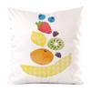 Frutas e vegetais pintados à mão material de seda artificial decoração de casa capa de almofada de sofá F158