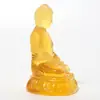 Buda Shakyamuni Vidro Três Tesouros Conjunto de Budas Templo Salão Budista Adoração Estátua de Buda de Vidro Estátua de Buda Escondida Ornamentos