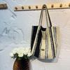 2026 Nova Bolsa Tote de Lã Reversível Estilo Ins Outono e Inverno, Bolsa de Ombro Casual, Bolsa de Compras de Grande Capacidade, Tendência