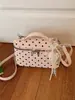 Bolsa Quadrada Pequena de Bolinhas Moda Transfronteiriça para Mulheres Verão 2026 Novo Design de Nicho Bolsa de Ombro Único Bolsa Transversal para Mulheres