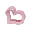 Pinza para el Cabello Mediana con Forma de Corazón para Sujetar Coletas Altas, Pasador para el Cabello para Mujer, Accesorio para el Cabello para la Parte Posterior de la Cabeza, Pinza para el Cabello con Forma de Corazón