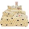 Novedad 2025 Estilo Pequeño Fresco Agradable a la Piel y Cómodo Set de Cuatro Piezas Estampado de Piel de Conejo para Hogar Dormitorio Cama Sábanas de Cama y Funda de Edredón Set de Tres Piezas