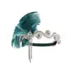 Anos 1920 Europeu e Americano Pluma Headband Faixa de Cabelo Festa de Despedida de Solteiro Banquete Diamante Retro Pluma Hairband Atacado Transfronteiriço