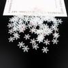 Decoración navideña con copos de nieve para árbol de Navidad, fiesta de bodas, hielo y nieve, confeti para lanzar, bricolaje, decoración navideña hecha a mano