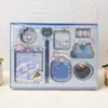 Comercio Exterior Transfronterizo Serie Labubu Cuaderno de Cuero 64K Set Divertido de Papelería Cuaderno Planificador Combo de Arte con Cuentas Venta al por Mayor