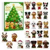 Calendario de Adviento para Amantes de Perros Transfronterizo Caja Sorpresa Navideña para Amantes de Perros Adorno para Árbol de Navidad