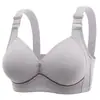 Cross-border Novo tamanho grande Sem anel de aço Confortável Respirável Roupa íntima feminina Não magnética Lacuna de copo fino Sutiã de menina gordinha