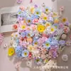 50 Flores Mixtas, Cabezas de Flores Artificiales de 4-6 cm, Kit de Materiales para Manualidades, Flor de Pasador Estilo Antiguo, Tocado de Flores, Accesorios para el Cabello Hanfu, Flores Decorativas para Fotografía