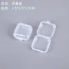 Caja Pequeña Cuadrada de Plástico Transparente Caja para Tapones para los Oídos Anti-ruido PP Punta de Bolígrafo Caja Pequeña Cuadrada Mini Caja Pequeña con Tapa Caja Pequeña de Plástico Almacenamiento