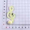 Nuevos Accesorios Acrílicos Estrella Nota DIY Pinzas para el Cabello Tocados Materiales Hechos a Mano Pegamento Crema Funda para Teléfono Venta al por Mayor