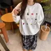 Sudadera Redonda Retro Americana para Mujer 2026 Nueva Primavera y Otoño Estilo Coreano Delgada Holgada Adelgazante Manga Larga Top Chaqueta