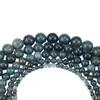 Ágata de Hierba Acuática Cuentas Redondas Al por Mayor Cuentas Sueltas DIY Piedra Natural Pulsera de Ágata de Cristal Pulsera Joyería para Hombres y Mujeres