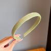 Nuevo Estilo Sin Daño al Cabello Color Caramelo Diadema de Punto para Niños Coreana de Color Sólido Simple para Niña para Cabello Suelto Diadema de Ala Ancha