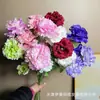 3 flores artificiais de lisianthus de pétalas duplas para decoração de cerimônia de casamento, ornamentos de sala de estar em casa, centros de mesa de hotel e arranjos florais