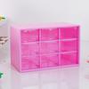 Caja de Almacenamiento de Nueve Compartimentos con Corazón Girly Cajón de Almacenamiento para Escritorio de Estudiante Organizador de Joyería y Cosméticos Caja de Almacenamiento DIY