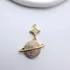 Colgante de Estrella de Seis Puntas Copo de Nieve Retro Barroco Chapado en Oro Cobre Circonita Material para Joyería Hecha a Mano DIY Pendientes Accesorios