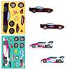 6 Hojas/Paquete Accesorios Personalizados de Carreras para Armar con Pegatinas de Rompecabezas Producto Nuevo Transfronterizo Pegatinas de Rompecabezas Creativas para Niños