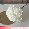 Hortensia de Seda Artificial, 270 Piezas, Ramo de Cinco Ramas de Hortensias, Venta al por mayor en el extranjero, Base de Decoración para Arreglo Floral de Fondo de Boda