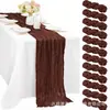 Amazon Bali Chifón Arrugado Mantel Individual, Mantel de Gasa Semitransparente, Mantel de Boda Estilo Bohemio Festivo