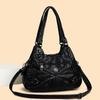 Bolso de hombro para motocicleta transfronterizo comercio exterior nuevo gran capacidad para mujer bolso de viajero atmosférico bolso plegable con botón venta al por mayor de fábrica