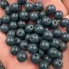 Qianjie Jade Azul Imitación Cuentas Sueltas Cian Aceite Cuentas de 8 mm Pulsera DIY Collar Accesorios para Joyería Cuentas Hechas a Mano Lote