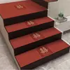 Nuevos Felpudos Festivos Estilo Chino para Peldaños de Escalera, Diatomeas Antideslizantes, Felpudos Decorativos Rojos para Bodas con Carácter de Doble Felicidad