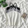 [Aprobación Directa de Fábrica] Camisola de Cuello Halter Nuevo Estilo 2025 Top Caliente para Capa Interior Espalda Descubierta Blanco