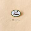 Broche de panda de metal de dibujos animados de estilo chino, insignia creativa de animal lindo, insignia para ropa de estudiante, accesorios para bolsos