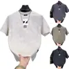 Camiseta de Manga Corta con Letras en Relieve Simple de Verano 2026 para Hombre, Versátil y de Moda, Cuello Redondo, Camiseta Básica Casual de Media Manga