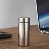 Taza Termo de Titanio Puro por Dentro y por Fuera, Capacidad Pequeña, Taza Portátil, Taza Portátil para Bolsillo de Pantalón con Tapa Mini para Exteriores, Taza de Té al Vacío de Doble Capa