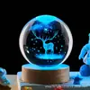 Luz Noturna Popular Transfronteiriça, Bola de Cristal Céu Estrelado, Luminária de Mesa LED para Quarto, Ornamento de Mesa, Presente para Estudantes, Atacado