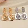 Pendientes Metálicos Estilo Sombrero Transfronterizos Europeos y Americanos, Pendientes Únicos y Retro con un Toque de Lujo de Nicho y Temperamento Elegante