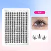 Pestañas Realistas Naturales Gruesas de Diez Filas de Gran Capacidad con Tallos Negros Delgados, Pestañas Postizas Densa y Suaves para el Rabillo Exterior del Ojo, Estilo Cómico