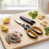 Suministradas Directamente por el Fabricante, Tijeras de Cocina de Acero Inoxidable Pueden Cortar Nueces, Tijeras de Alimentos Multiusos, Tijeras para Carne y Verduras, Personalización ODM/OEM