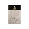 Novos Adesivos de Unha Florais Hot Stamping Flor Pequena de Cinco Pétalas Ouro Rosa Adesivos Florais Populares Frescos com Suporte Adesivo
