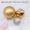 Decoração de bolo de bola fosca bola brilhante fosca Dia dos Namorados festa de aniversário decoração pingente acessórios confeitaria